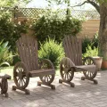 Chaises de jardin Adirondack 2 pcs bois de sapin massif