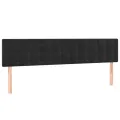 cadre de lit avec matelas Noir 180x200 cm Velours