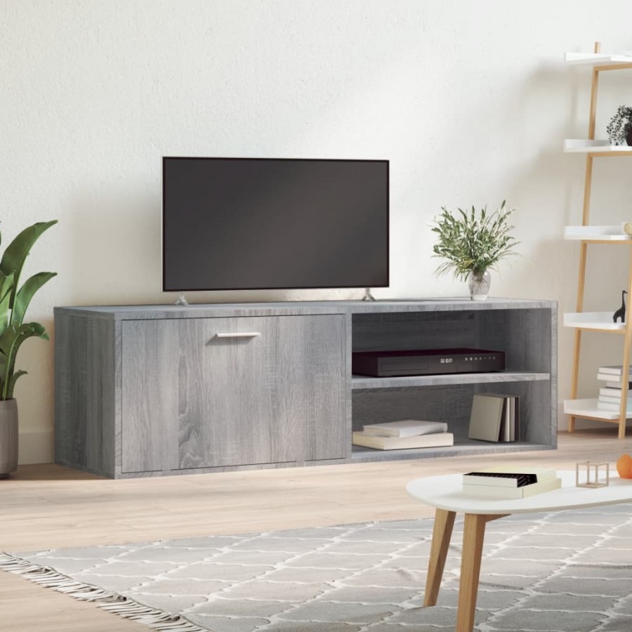 Meuble TV sonoma gris 120x34x37 cm bois d'ingénierie