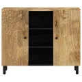 Armoire latérale 90x33x75 cm bois massif de manguier