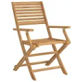 Chaises pliables de jardin 4 pcs bois massif d'acacia
