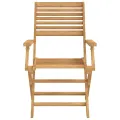 Chaises pliables de jardin 4 pcs bois massif d'acacia