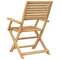 Chaises pliables de jardin 4 pcs bois massif d'acacia