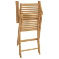 Chaises pliables de jardin 4 pcs bois massif d'acacia