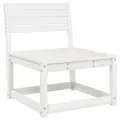 Canapés de jardin avec coussins 2pcs blanc bois de pin massif