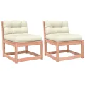 Canapés de jardin avec coussins 2pcs bois massif douglas