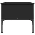 Table basse noir 100x50x45 cm bois d'ingénierie et métal