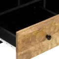 Meuble TV 100x33x46 cm bois massif de manguier