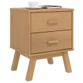 Table de chevet OLDEN marron bois de pin solide