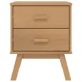Table de chevet OLDEN marron bois de pin solide
