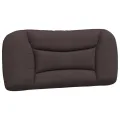 Cadre de lit avec lumières LED marron foncé 90x200 cm tissu