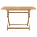 Table pliable de jardin 120x70x75 cm bois d'acacia solide