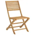 Chaises pliables de jardin 2 pcs bois massif d'acacia