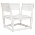 Canapé de jardin accoudoir avec coussins blanc bois massif pin
