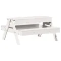 Table de pique-nique avec bac à sable pour enfants pin massif