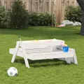 Table de pique-nique avec bac à sable pour enfants pin massif
