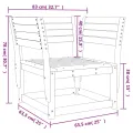 Chaises de jardin bois massif de pin