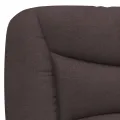 Cadre de lit avec lumières LED marron foncé 120x200 cm tissu