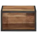 Table de chevet murale 35x35x20 cm bois massif d'acacia
