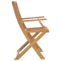 Chaises pliables de jardin 2 pcs bois massif d'acacia