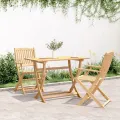 Table pliable de jardin 110x55x75 cm bois d'acacia solide
