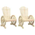 Chaises de jardin Adirondack 2 pcs bois de sapin massif