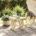 Repose-pied de jardin 40x36,5x38,5 cm bois massif sapin