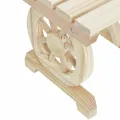 Repose-pied de jardin 40x36,5x38,5 cm bois massif sapin