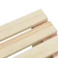 Repose-pied de jardin 40x36,5x38,5 cm bois massif sapin