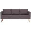 Ensemble de canapé 2 pcs Tissu Taupe