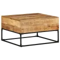 Table basse 68x68x41 cm Bois de manguier brut