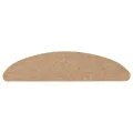 Tapis d'escalier auto-adhésifs 10 pcs beige 65x22,5x3,5 cm