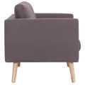 Canapé à 3 places Tissu Taupe