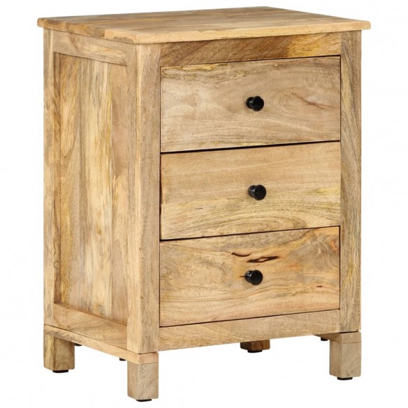 Table de chevet 45x35x60 cm Bois de manguier solide