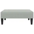 Repose-pied gris clair 77x55x31 cm velours