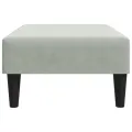 Repose-pied gris clair 77x55x31 cm velours