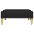 Repose-pied noir 77x55x31 cm tissu