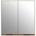 Armoire à miroir de salle de bain Chêne fumé 64x20x67 cm