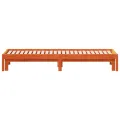 Lit de jour avec lit gigogne cire marron 90x190 cm pin massif
