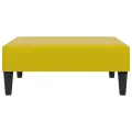 Repose-pied jaune 77x55x31 cm velours