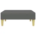 Repose-pied gris foncé 77x55x31 cm tissu