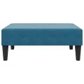 Repose-pied bleu 77x55x31 cm velours