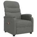 Fauteuil de massage Gris foncé Tissu
