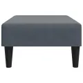 Repose-pied gris foncé 77x55x31 cm velours