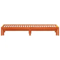Lit de jour avec lit gigogne cire marron 90x200 cm pin massif