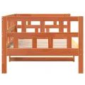 Lit de jour cire marron 80x200 cm bois de pin massif