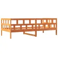 Lit de jour cire marron 80x200 cm bois de pin massif