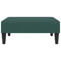 Repose-pied vert foncé 77x55x31 cm velours