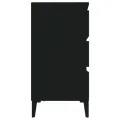Buffet Noir 60x35x70 cm Bois d'ingénierie