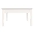 Table basse Blanc 55x55x30 cm Bois massif de pin
